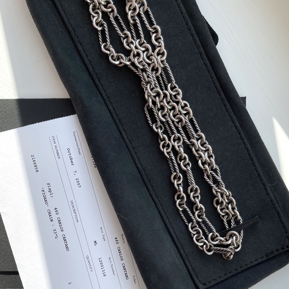 Authentic David Yurman "Figaro" Chain 33" L